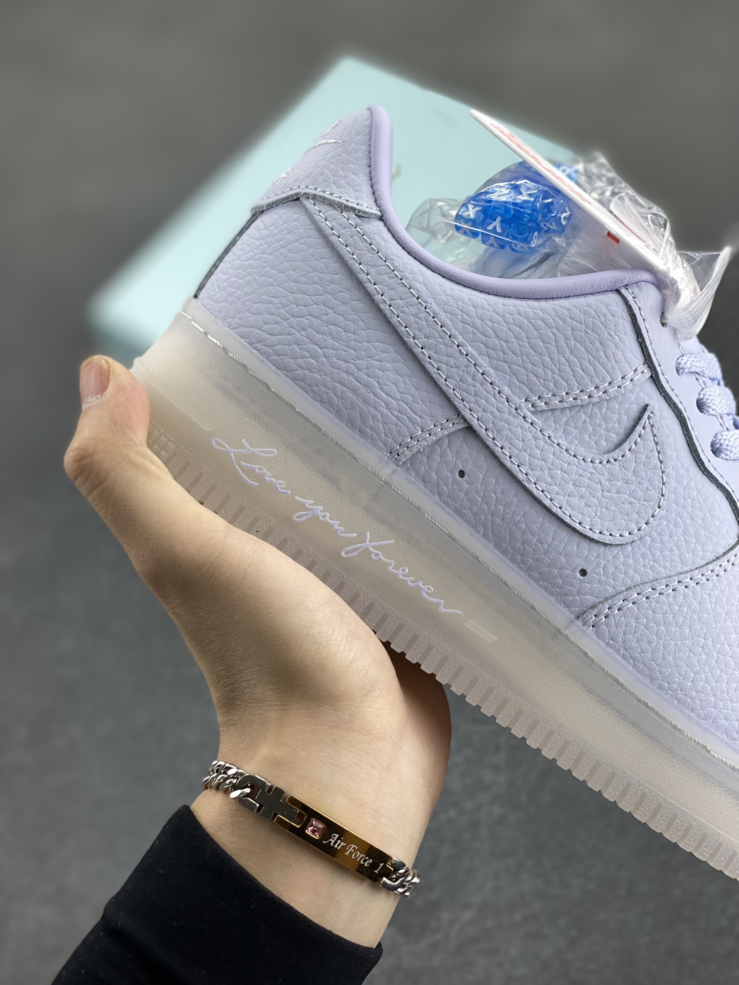 Nike Air Force 1 '07 Low Purple Crystal Leather Sneakers 7 i1746533580 3866 5