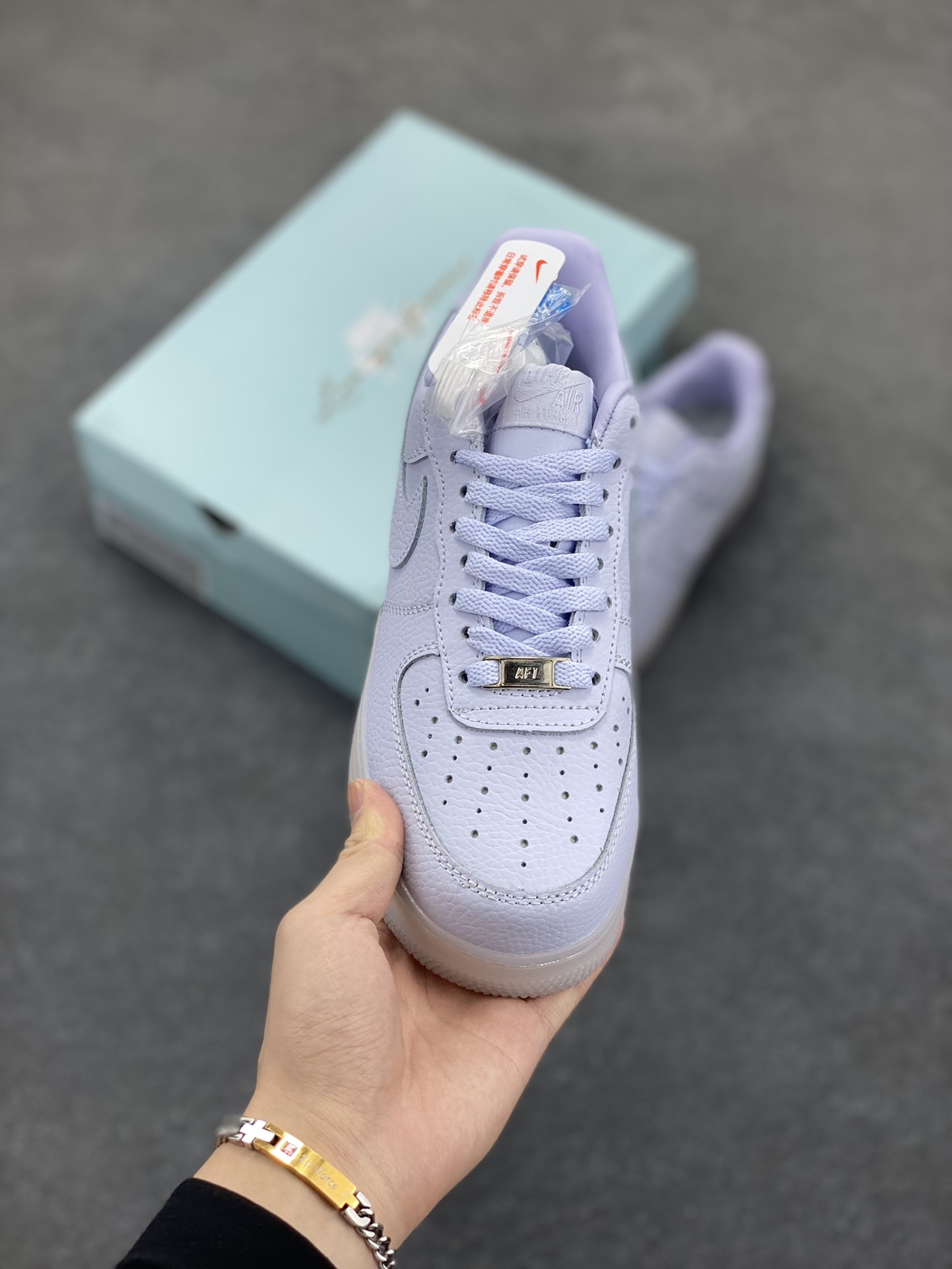 Nike Air Force 1 '07 Low Purple Crystal Leather Sneakers 3 i1746533580 8331 1