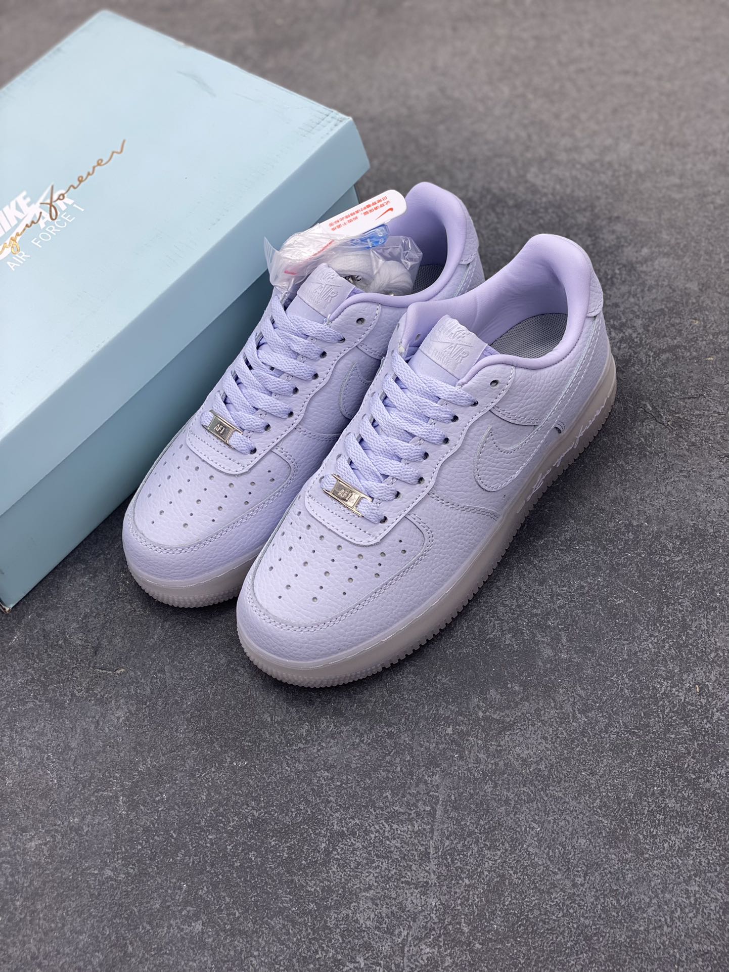 Nike Air Force 1 '07 Low Purple Crystal Leather Sneakers 9 i1746533580 9802 7