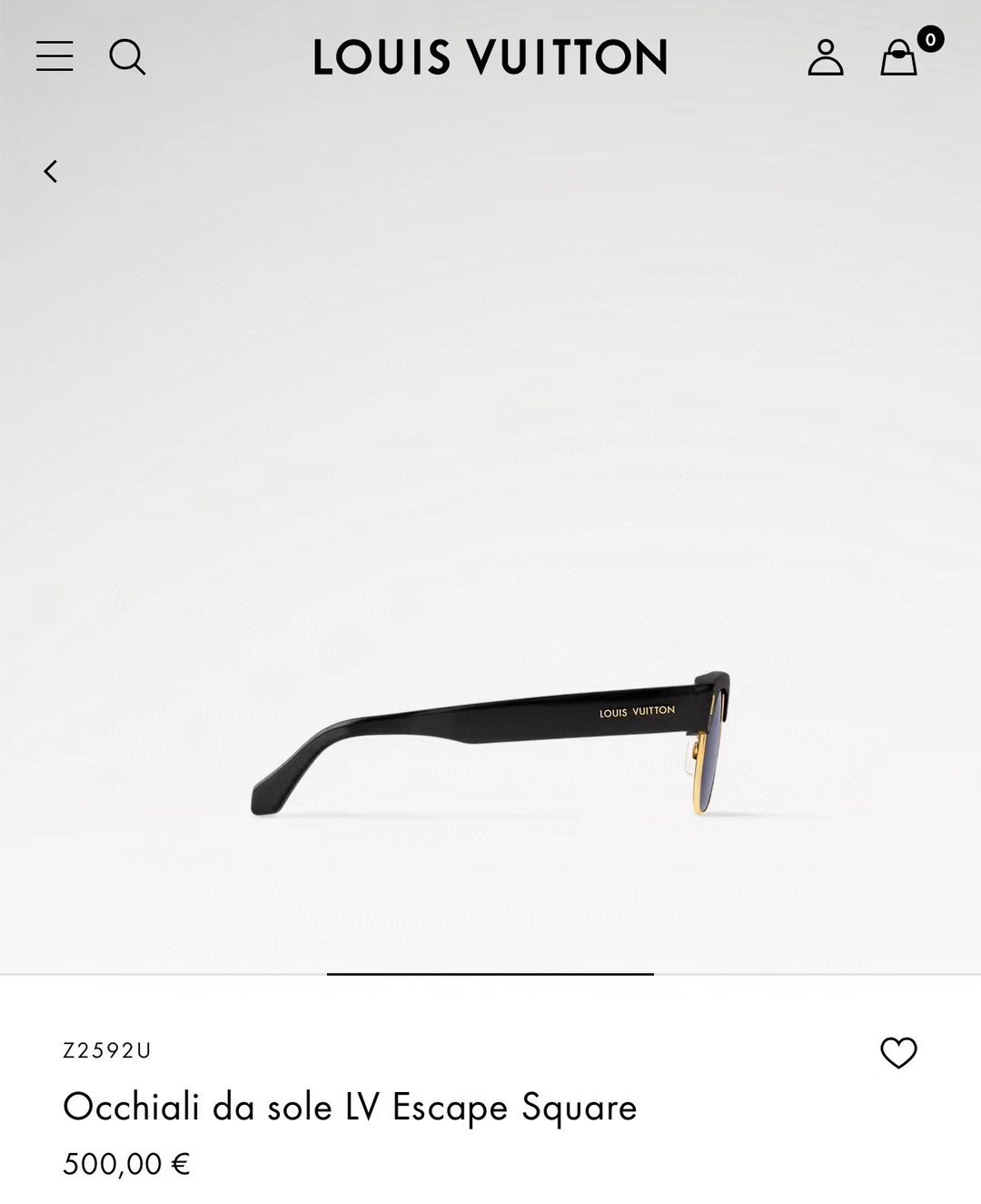  ‼️ 官网图 LOUIS VUITTON
MODEL：Z2592U
SIZE55-22-145