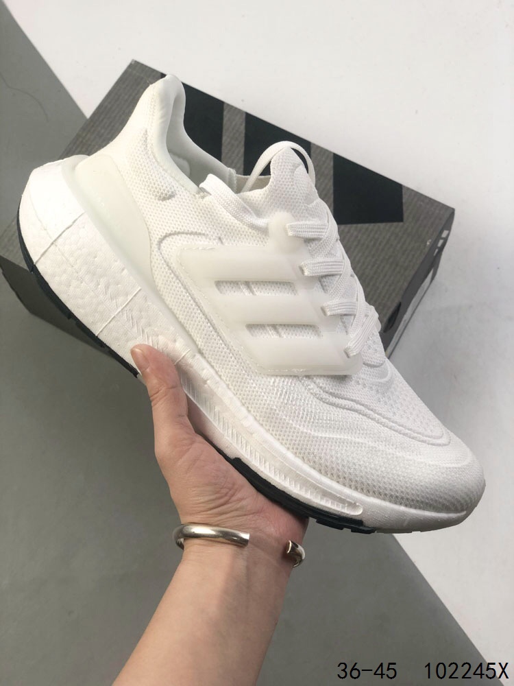 Adidas Ultraboost Light: Knit, Breathable, Cushioned Running Shoes in Black 8 i1746538827 4894 6