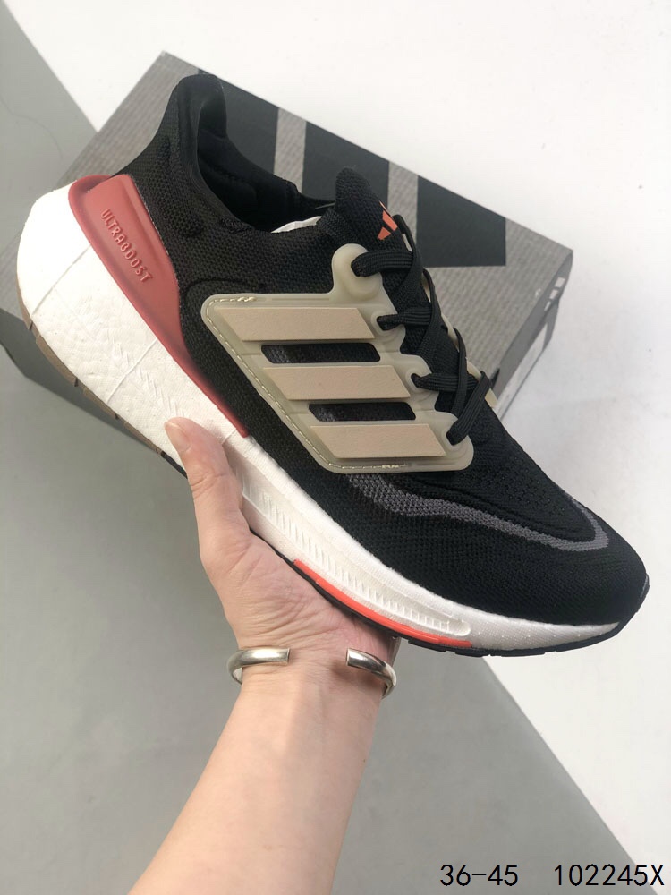 Adidas Ultraboost Light: Knit, Breathable, Cushioned Running Shoes in Black 9 i1746538827 7933 7