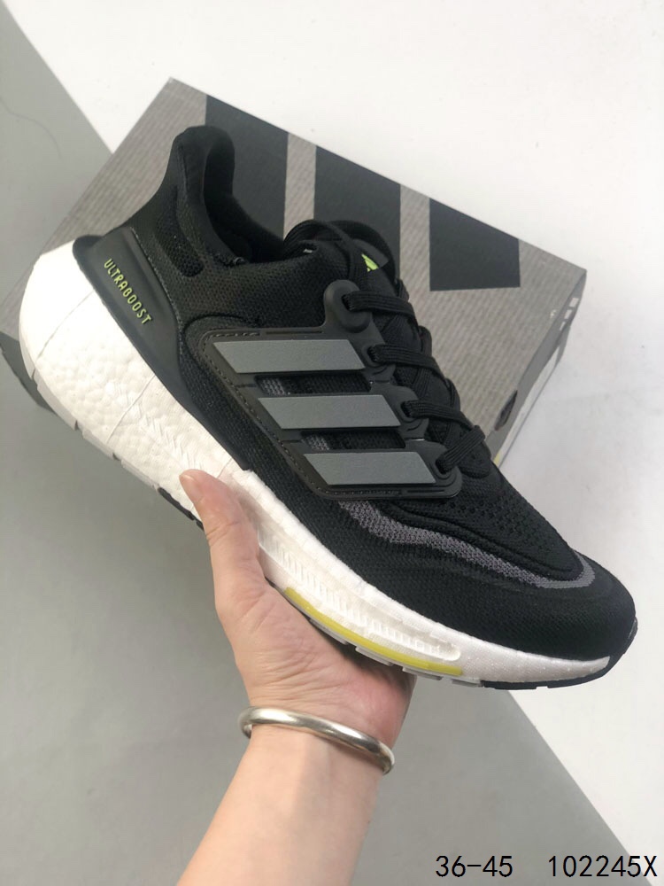 Adidas Ultraboost Light: Knit, Breathable, Cushioned Running Shoes in Black 2 i1746538827 8017 0