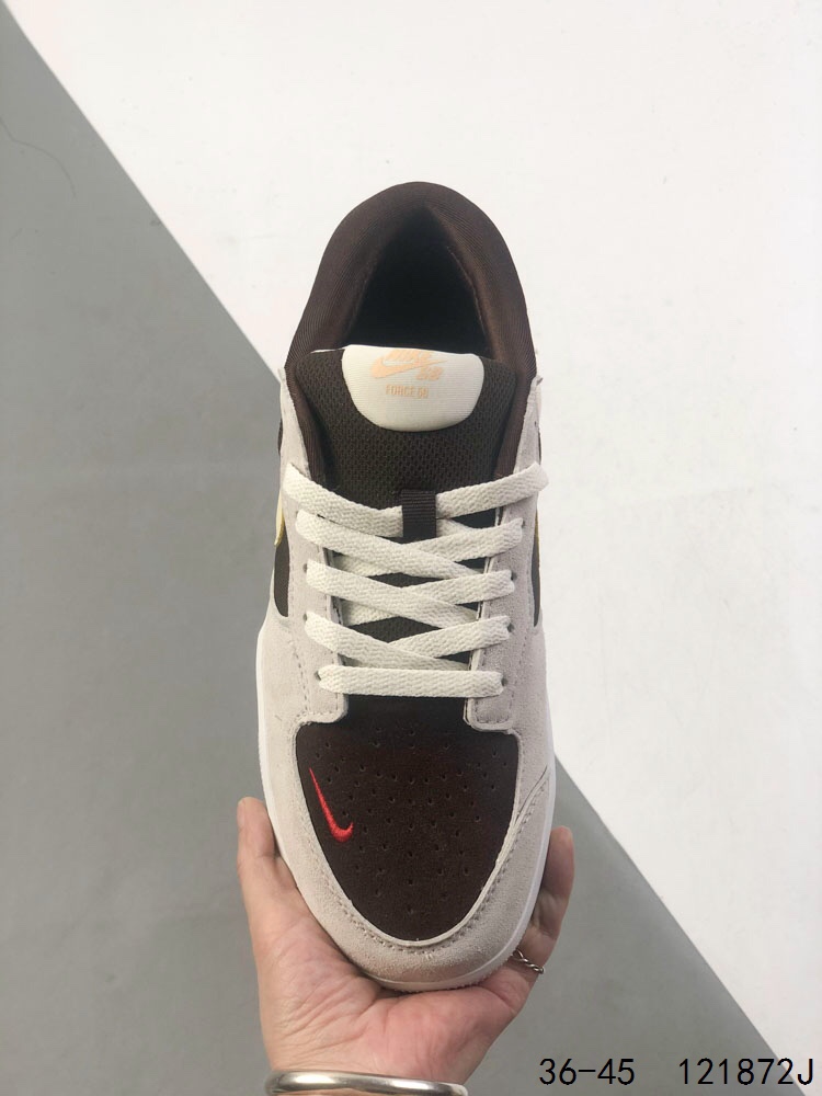 Nike SB Force 58 Skate Shoes - Brown/Beige, Canvas & Suede Upper 8 i1746539541 3657 6
