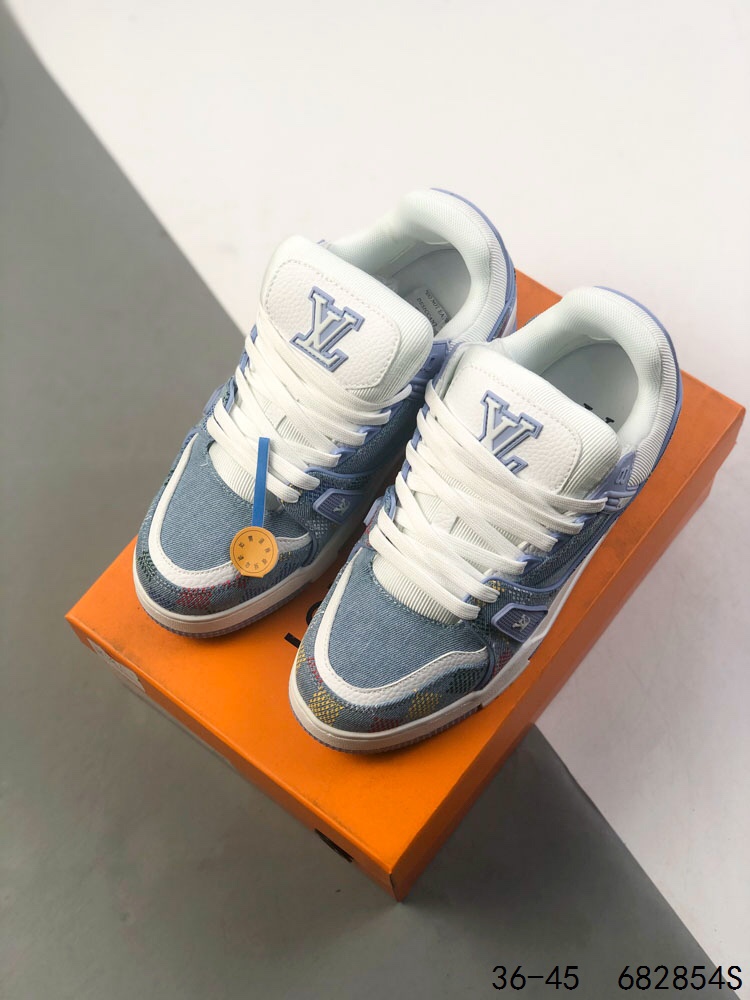 Louis Vuitton Trail Sneaker Low Blue Denim, Casual, Comfortable, Stylish 3 i1746542626 4671 1