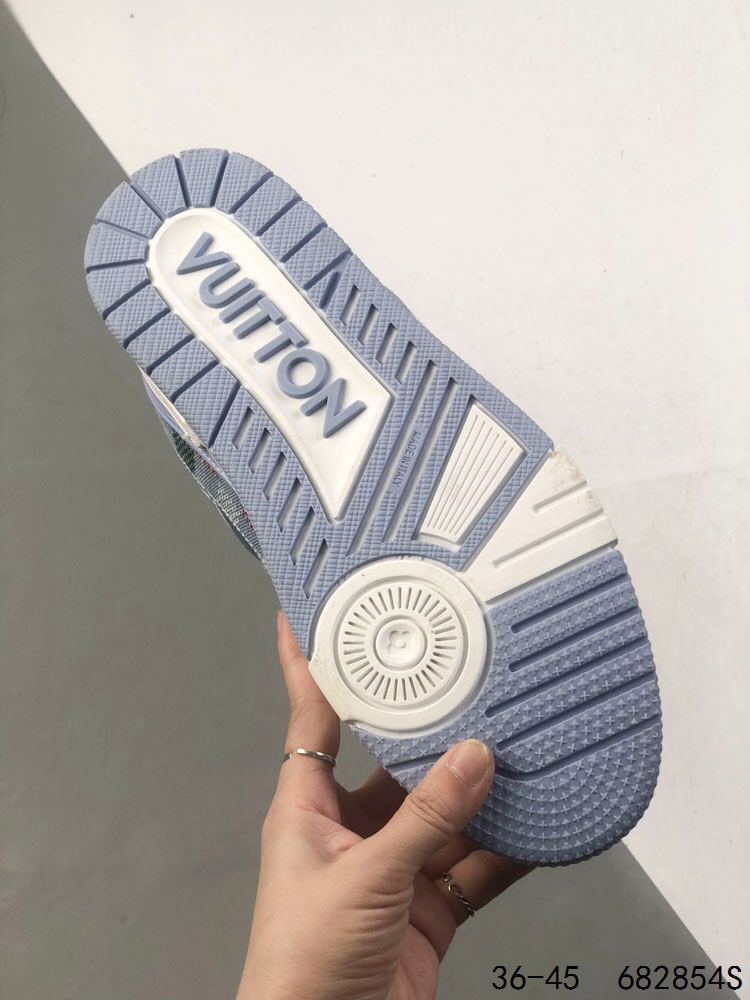 Louis Vuitton Trail Sneaker Low Blue Denim, Casual, Comfortable, Stylish 6 i1746542626 6794 4