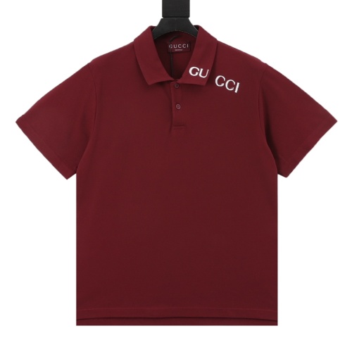 Gucci Logo Print Polo Shirt Cotton Piqué Collar - Short Sleeve Top 1 Gucci Logo Print Polo Shirt Cotton Piqué Collar - Short Sleeve Top