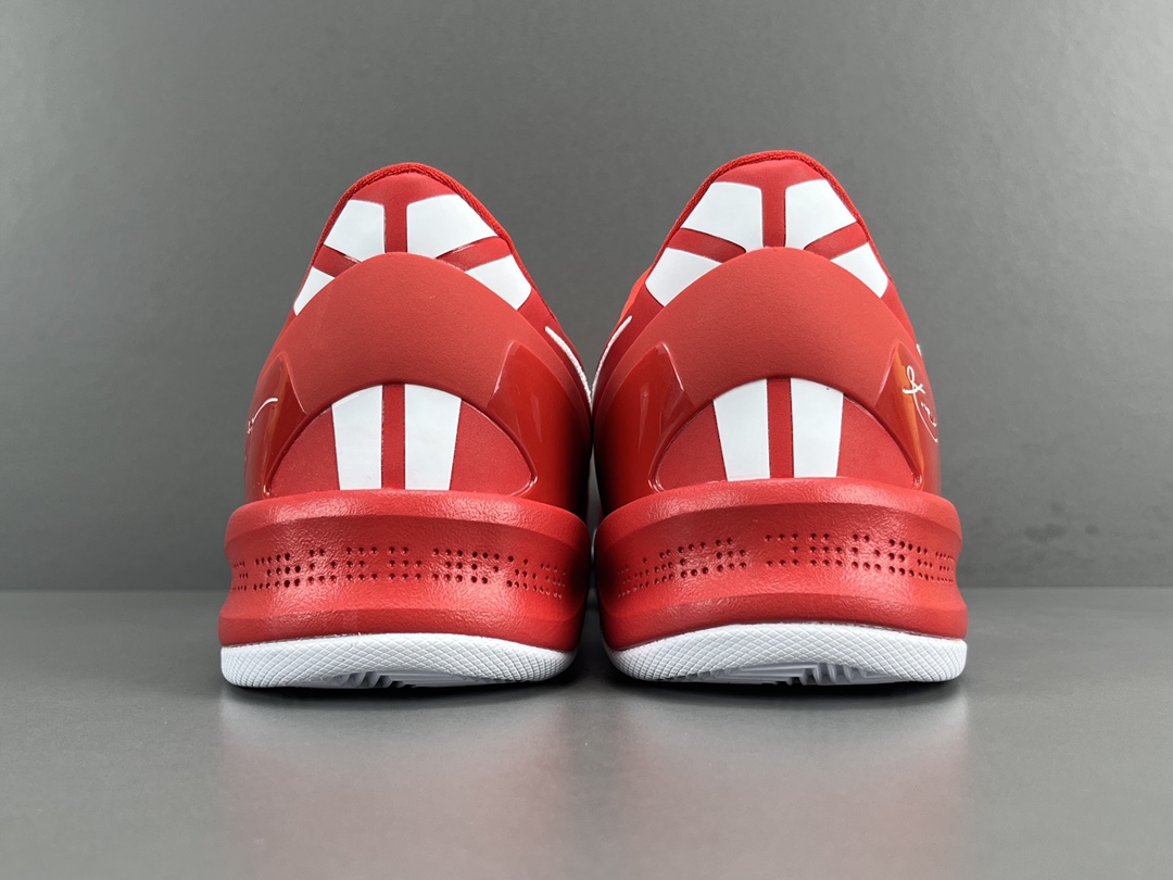 
【科比8】Nike Kobe 8 Protro University Red 圆头系带 网布 低帮 篮