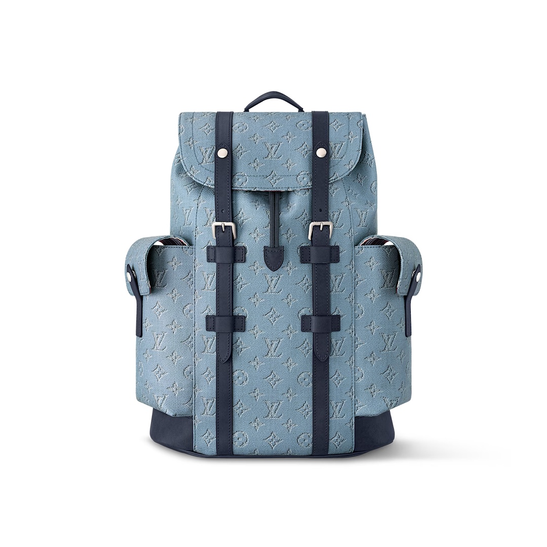 【CHRISTOPHER 中号双肩包】 m14676 蓝花/ 拼色 参考图