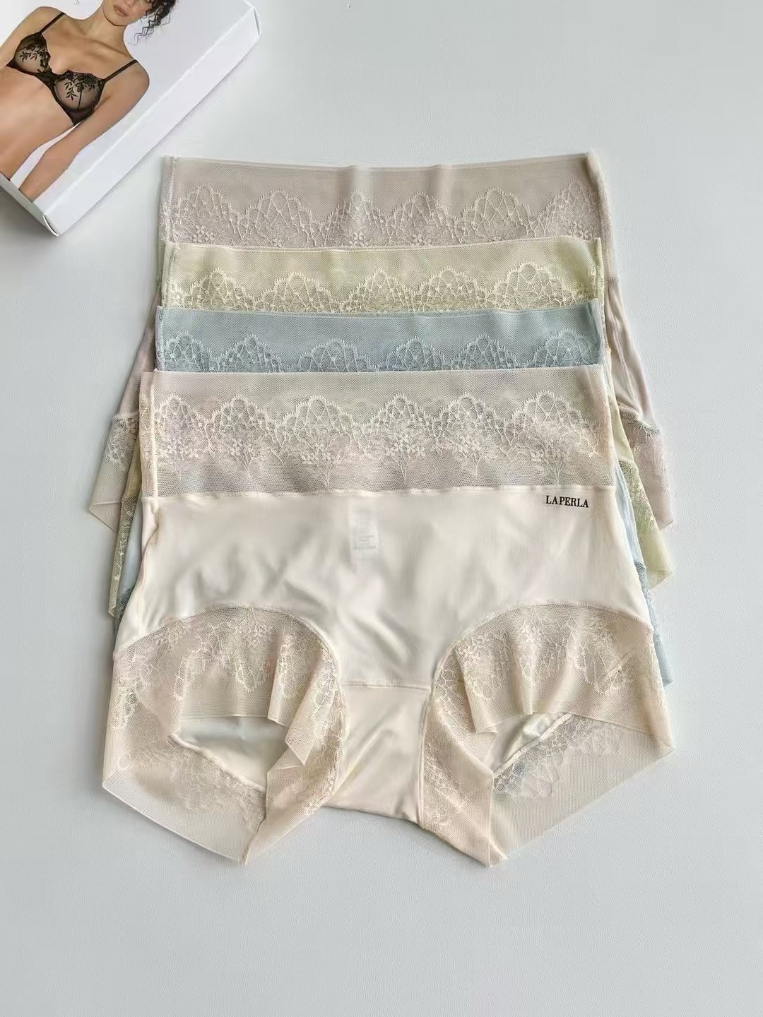 LAPERLA High-Waisted Ice Silk Panties - Seamless Comfort and Style 2 i1746600024 6255 0