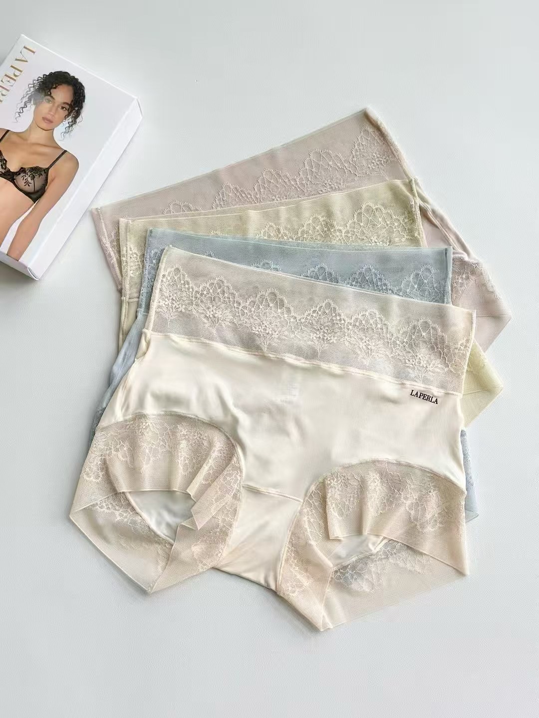 LAPERLA High-Waisted Ice Silk Panties - Seamless Comfort and Style 9 i1746600024 6406 7