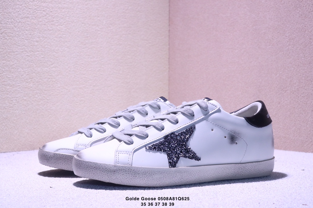 Imagen de colección ❤️Nivel corporativo ✅Zapatillas sucias de la serie GGDB Gold Goose Super Star. Nuevo esti…