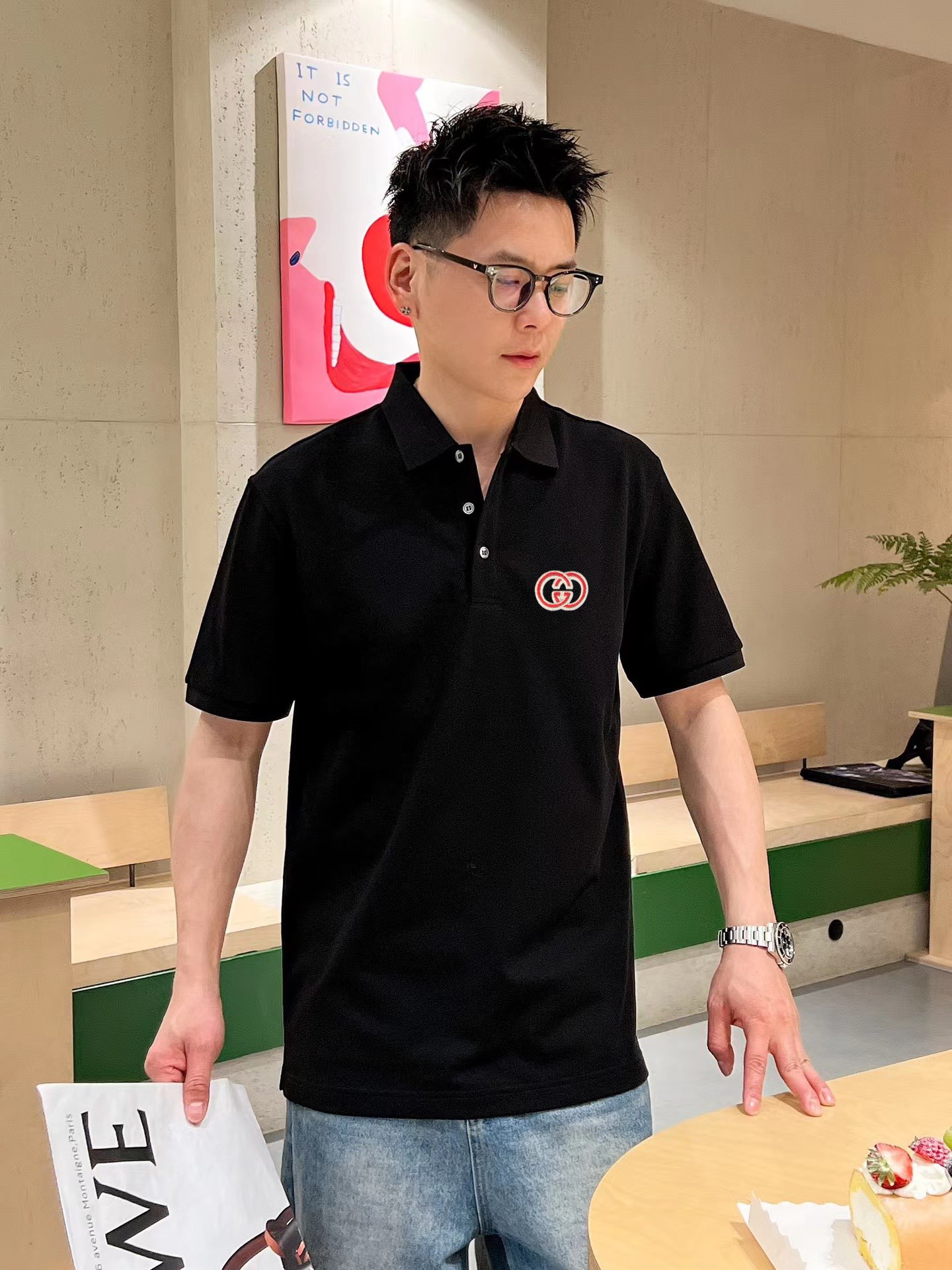 Gucci 品牌【GUCCI 古奇】2025夏季新款翻领 全球 男装 简约 从容百搭