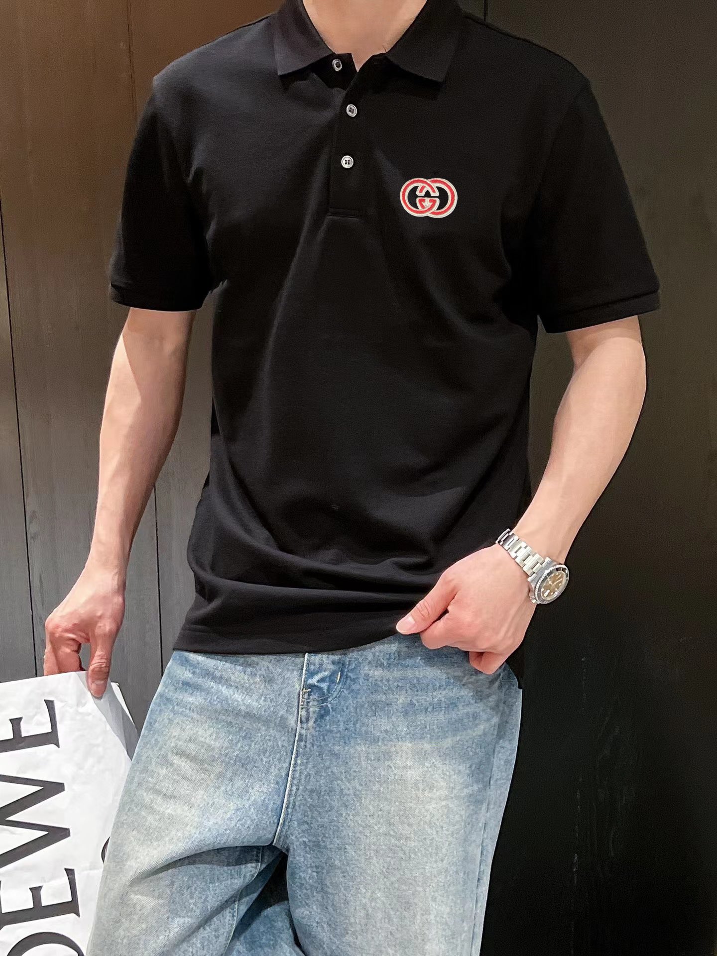Gucci 品牌【GUCCI 古奇】2025夏季新款翻领 全球 男装 简约 从容百搭