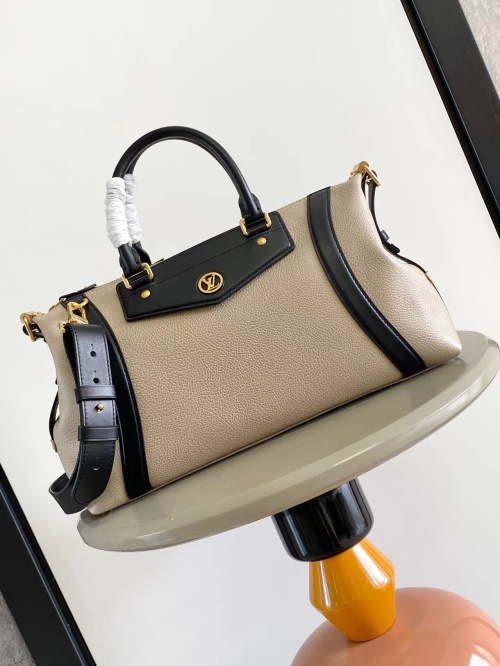 Louis Vuitton Biker Medium Handbag in Grey Leather with Signature Details 1 Louis Vuitton Biker Medium Handbag in Grey Leather with Signature Details