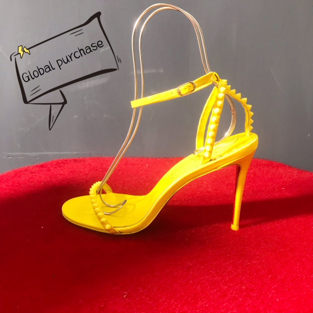 NO:100795,High-end customization 2025 classic series!  H10Cm, size 34-42. Customized, non-return, no replacement, 9050-019 Yellow fluorescent skin, yellow sheepskin, yellow nail. Official website synchronization. Standard European code No:9050-019 Color:yellow/yellow Material:patent leather Lining:goat leather Heel height:10Cm Sole:leather sole Size:EUR 34-42 (US 4-11):,,christian louboutin,sheepskin19860909高端订制 2025精典款系列！ H10Cm,尺码34-42码. 订制不退不换9050-019黄荧光柒皮,黄羊皮里,黄钉.官网同步. 标准欧码 No:9050-019 Color:yellow/yellow Material:patent leather Lining:goat leather Heel heigh:10Cm Sole:leather sole Size:EUR 34－42（US 4一11) :,,christian louboutin,sheepskin,Women's Shoes