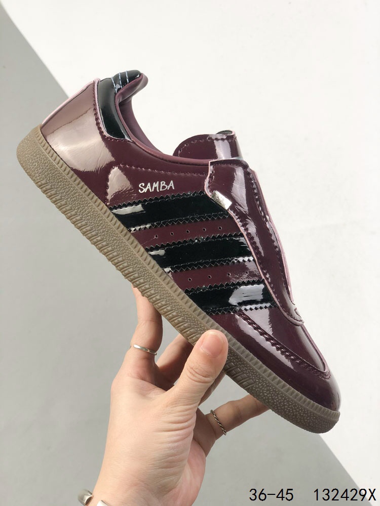 Adidas Samba Vegan OG Burgundy Patent Leather Low-Top Sneakers 5 i1746658929 1200 3