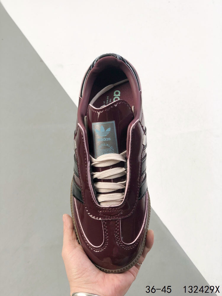 Adidas Samba Vegan OG Burgundy Patent Leather Low-Top Sneakers 8 i1746658929 2739 6