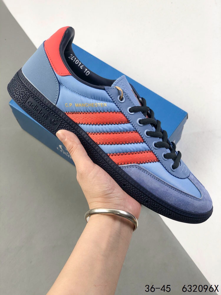 Adidas Handball Spezial Retro Casual Sneakers Suede Upper Classic Design Blue/Orange 2 i1746672059 5163 0