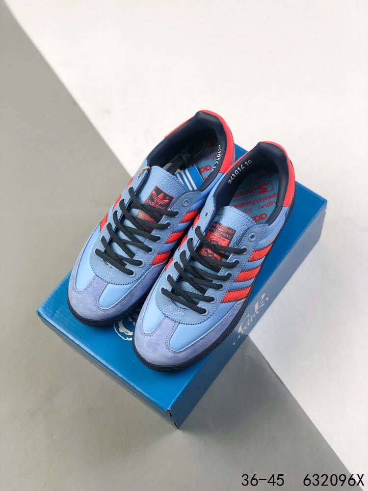 Adidas Handball Spezial Retro Casual Sneakers Suede Upper Classic Design Blue/Orange 3 i1746672059 5830 1