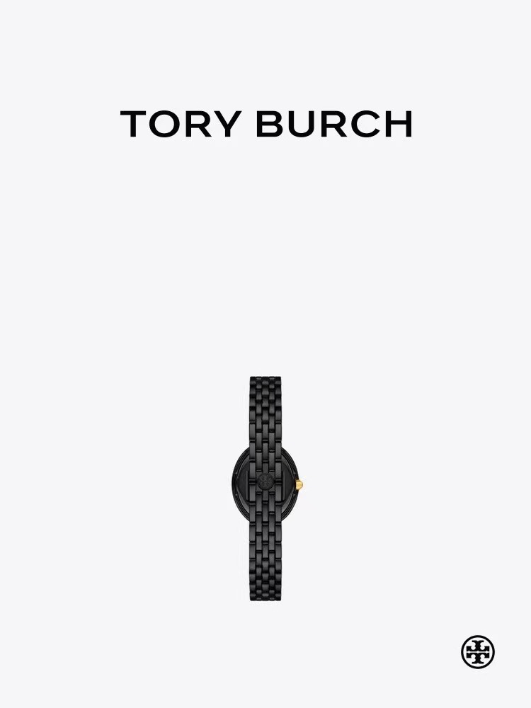Tory Burch Women's Black & Gold-Tone Stainless Steel Chain-Link Watch TBW6033 5 i1746683479 4293 3