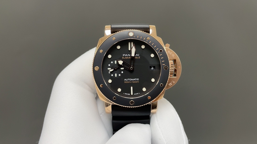 NO:392993,Today, Panerai Pam2164 rose gold 42mm machine top quality shipping real shot,19860909今日推荐沛纳海 Pam2164 玫瑰金 42mm 机 顶级品质 出货实拍,,Watch