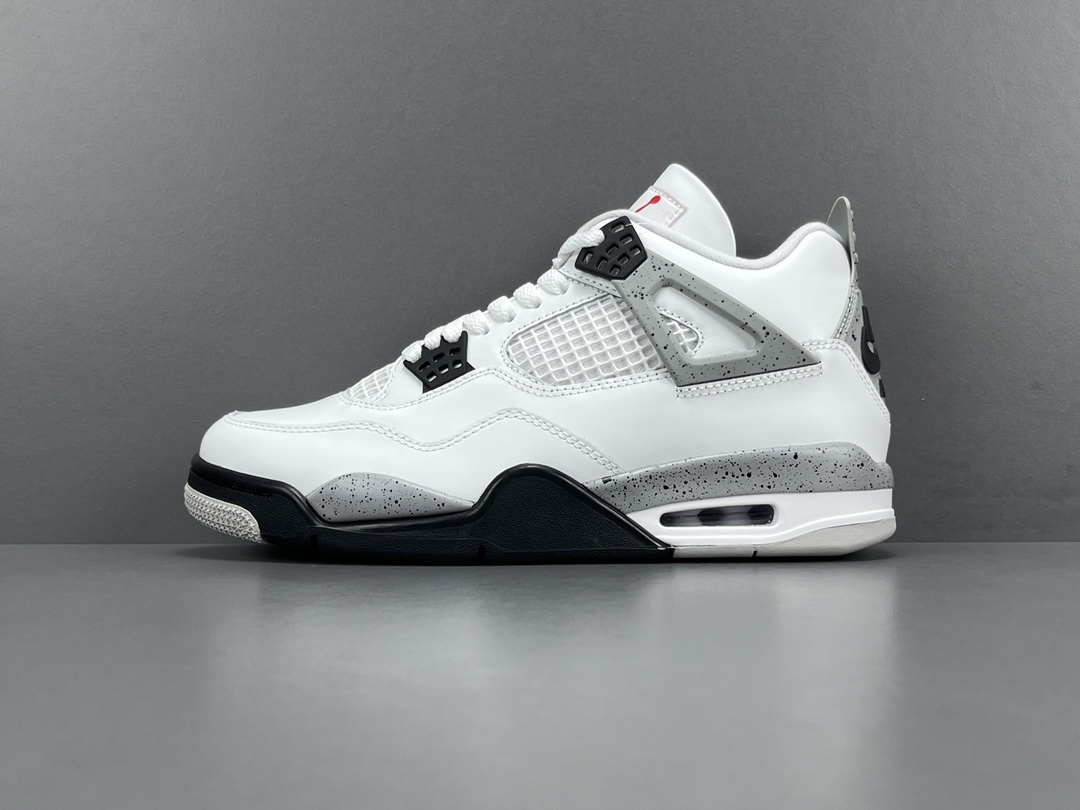 
【OG版 AJ4】Jordan Air Jordan 4 OG White Cement时尚百搭 减震