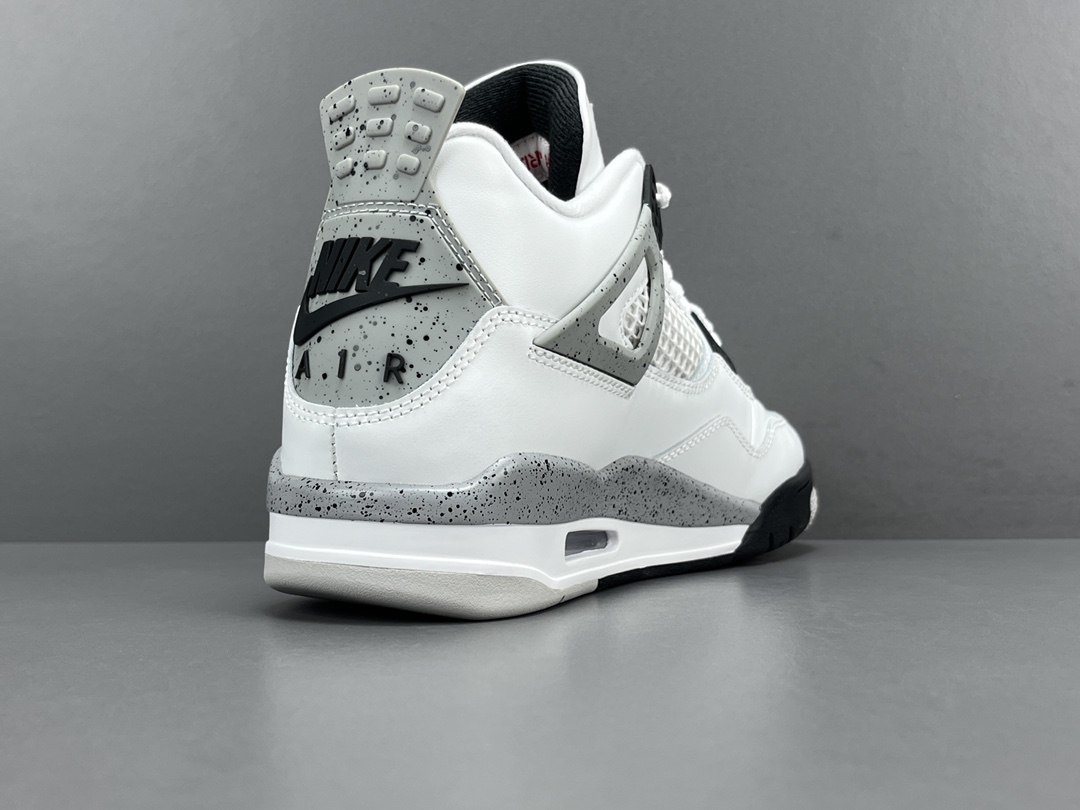 
【OG版 AJ4】Jordan Air Jordan 4 OG White Cement时尚百搭 减震