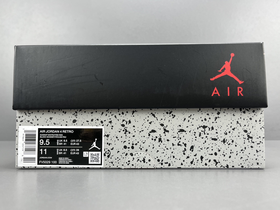 
【OG版 AJ4】Jordan Air Jordan 4 OG White Cement时尚百搭 减震