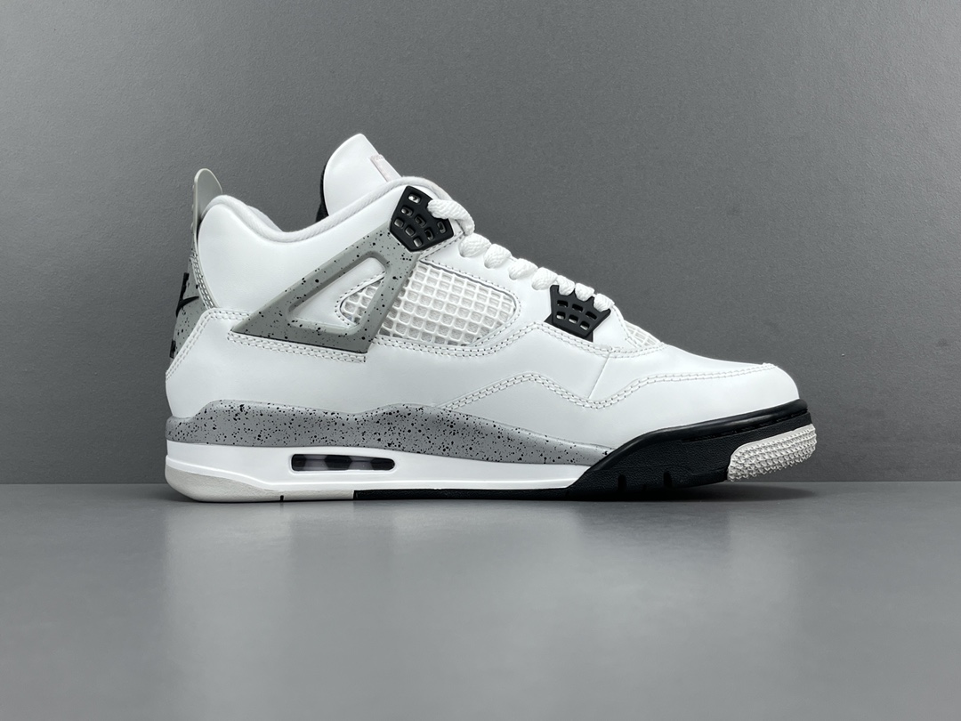 
【OG版 AJ4】Jordan Air Jordan 4 OG White Cement时尚百搭 减震