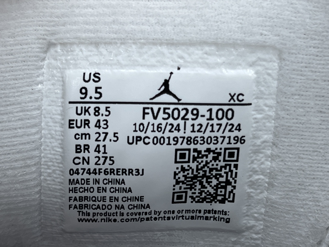 
【OG版 AJ4】Jordan Air Jordan 4 OG White Cement时尚百搭 减震