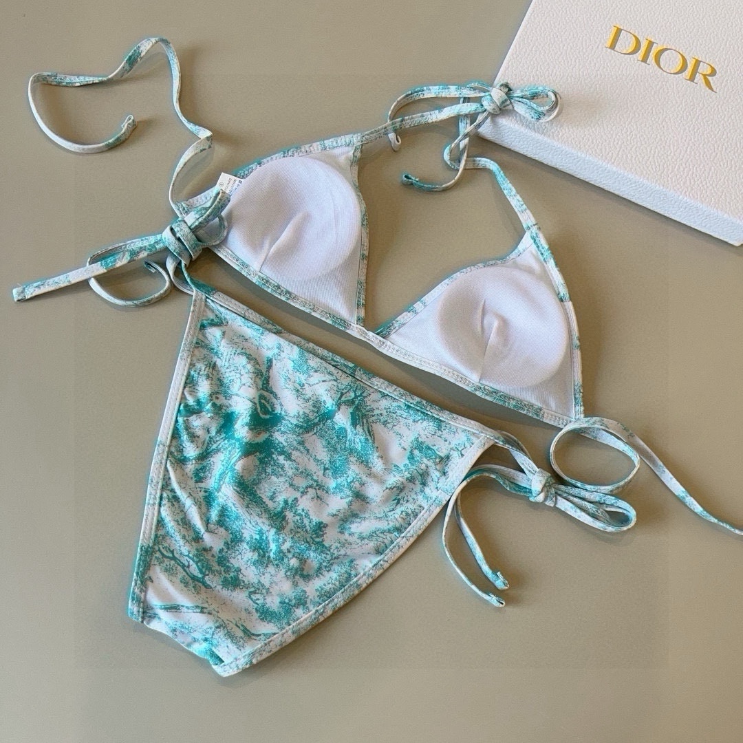 P
Dior迪奥 新款比基尼泳衣👙❤️😍🥰适合多种场景的游泳衣🏊‍♀️海边 游泳池 温泉 水上乐园 漂流