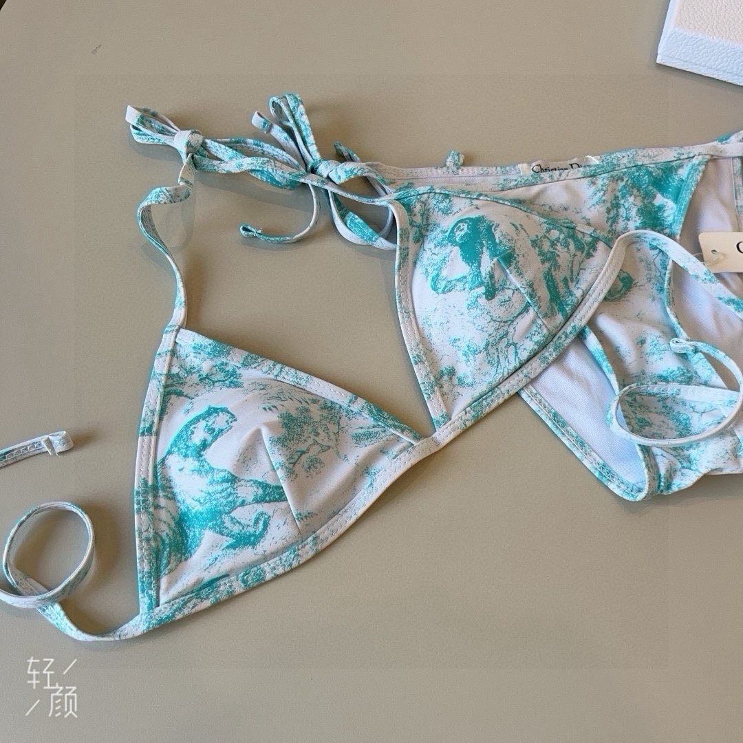 P
Dior迪奥 新款比基尼泳衣👙❤️😍🥰适合多种场景的游泳衣🏊‍♀️海边 游泳池 温泉 水上乐园 漂流