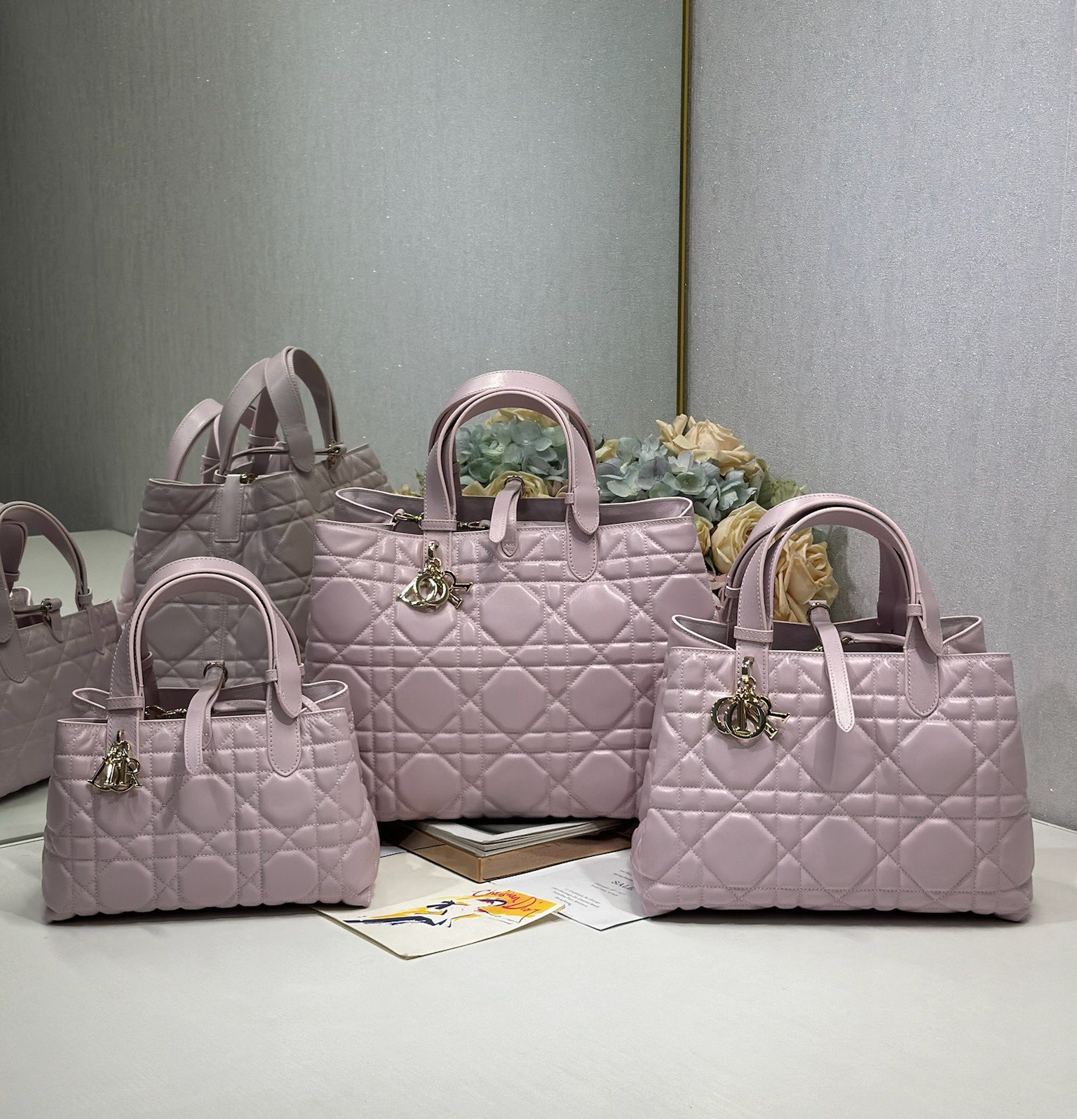 NO:213208,DIOR TOUJOURS Handbag #Pink 3 size comparison chart Model, Dior, Dior, Dior19860909DIOR TOUJOURS 手袋#粉色3个尺寸对比图 型号,迪奥,dior,dior,Bag