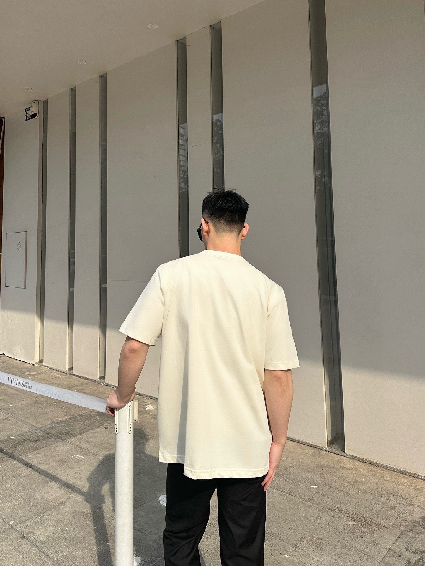 GUCCI/古驰 双GG印花情侣款短袖T恤 上身效果#