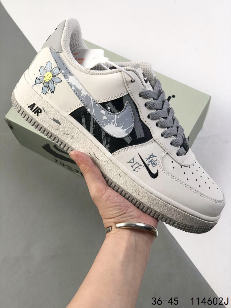 Nike Air Force 1 Low Casual Sneakers - White/Red, Men's Athletic Shoes 7 i1746718564 7857 5