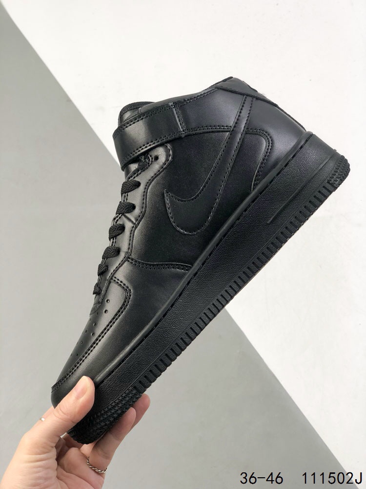 Nike Air Force 1 Mid Black Leather High-Top Sneaker for Men and Women 4 i1746718644 590 2