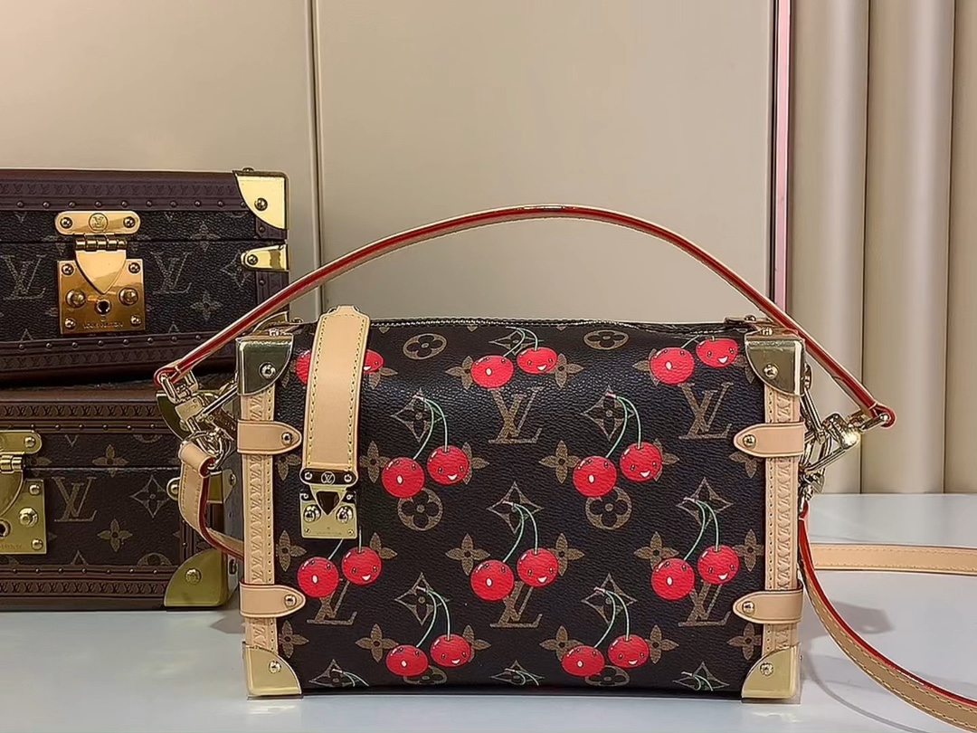 【 SIDE TRUNK 手袋】M14278  樱桃 
视频参考