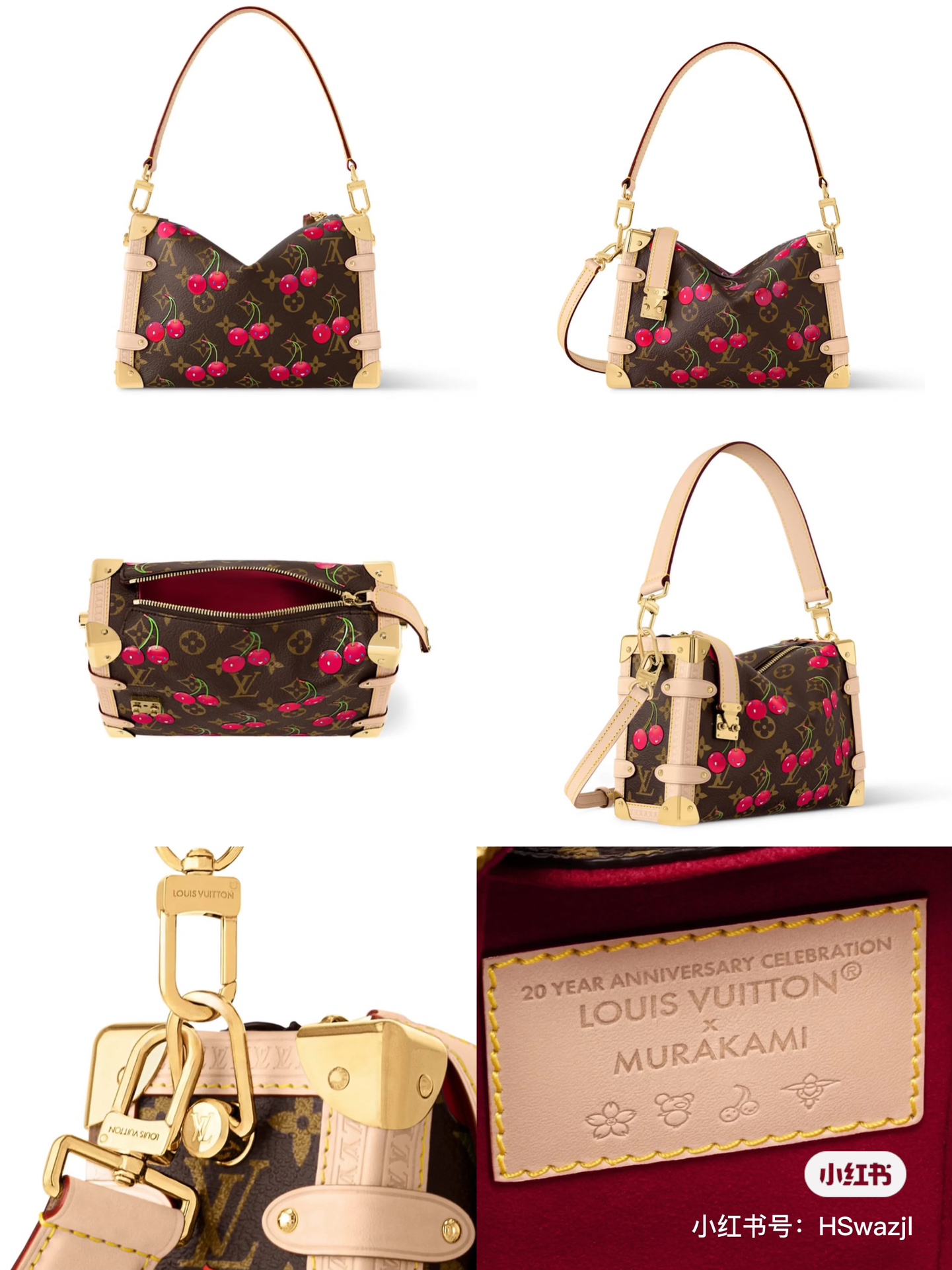 【 SIDE TRUNK 手袋】M14278  樱桃  官网图