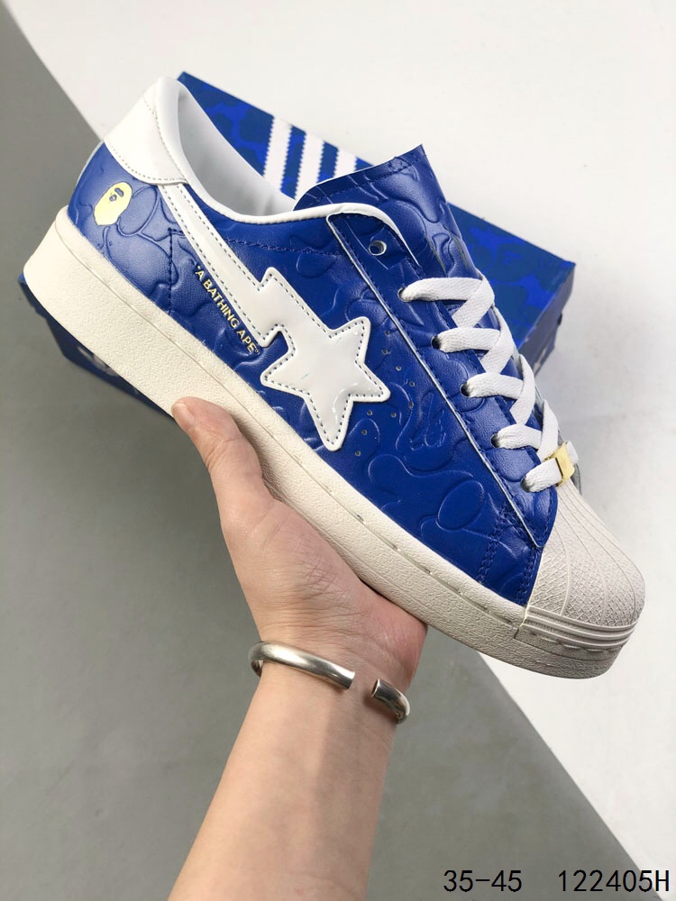 Adidas Superstar x BAPE Collaboration Classic Casual Sneakers, Blue 2 i1746764480 1441 0
