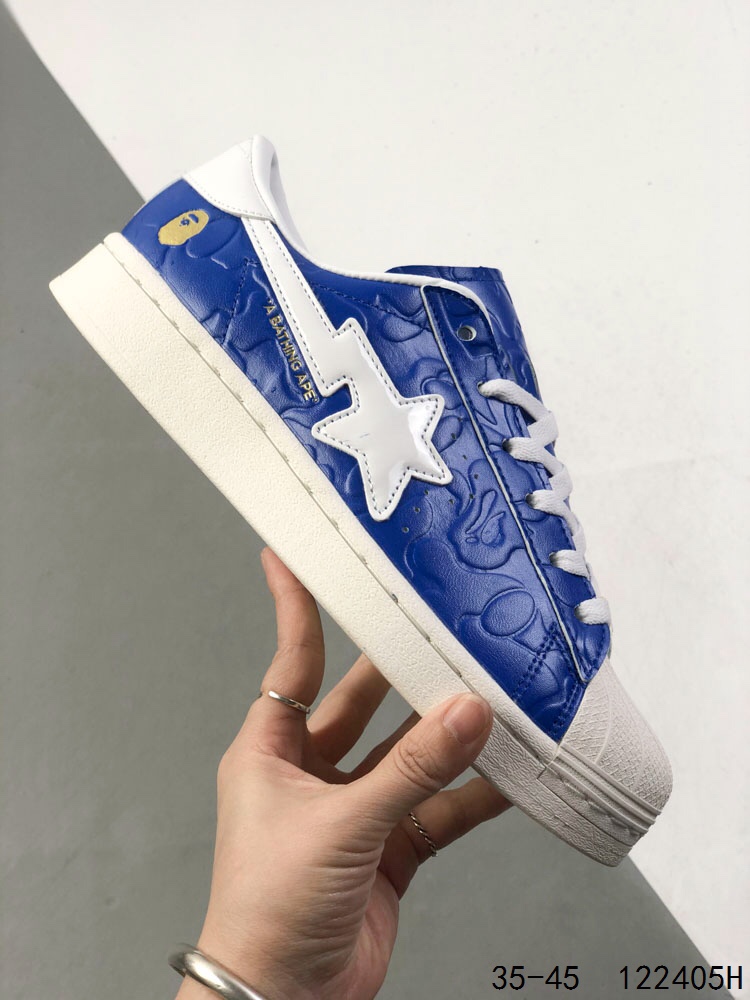 Adidas Superstar x BAPE Collaboration Classic Casual Sneakers, Blue 5 i1746764480 5975 3