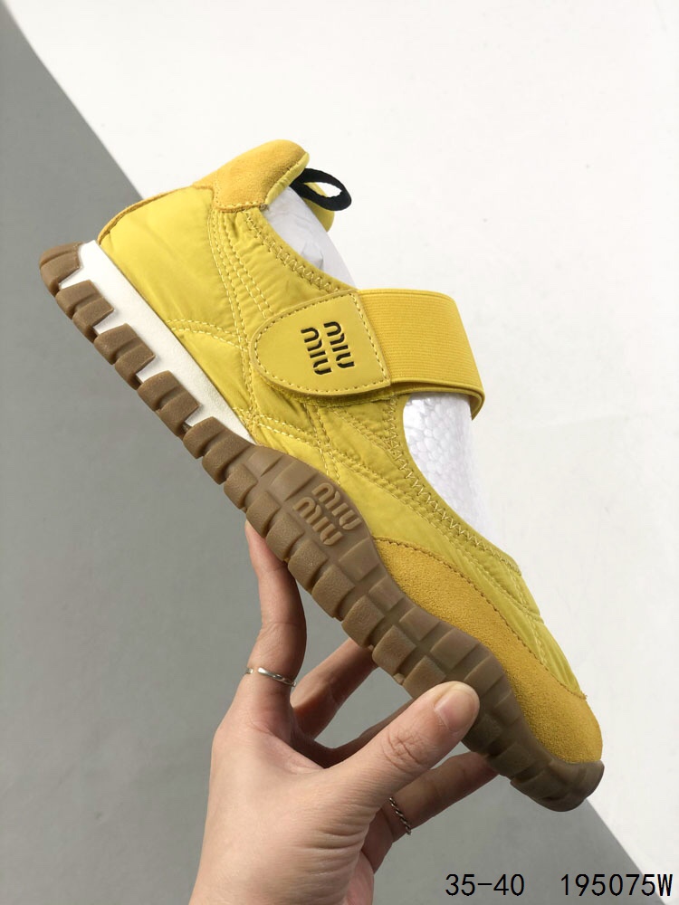 Miu Miu Women's Yellow Sporty Sneakers, Size 36-40, New 2025 Collection 5 i1746764653 173 3