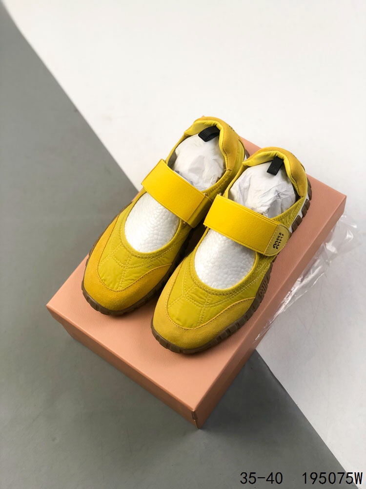Miu Miu Women's Yellow Sporty Sneakers, Size 36-40, New 2025 Collection 3 i1746764653 9558 1