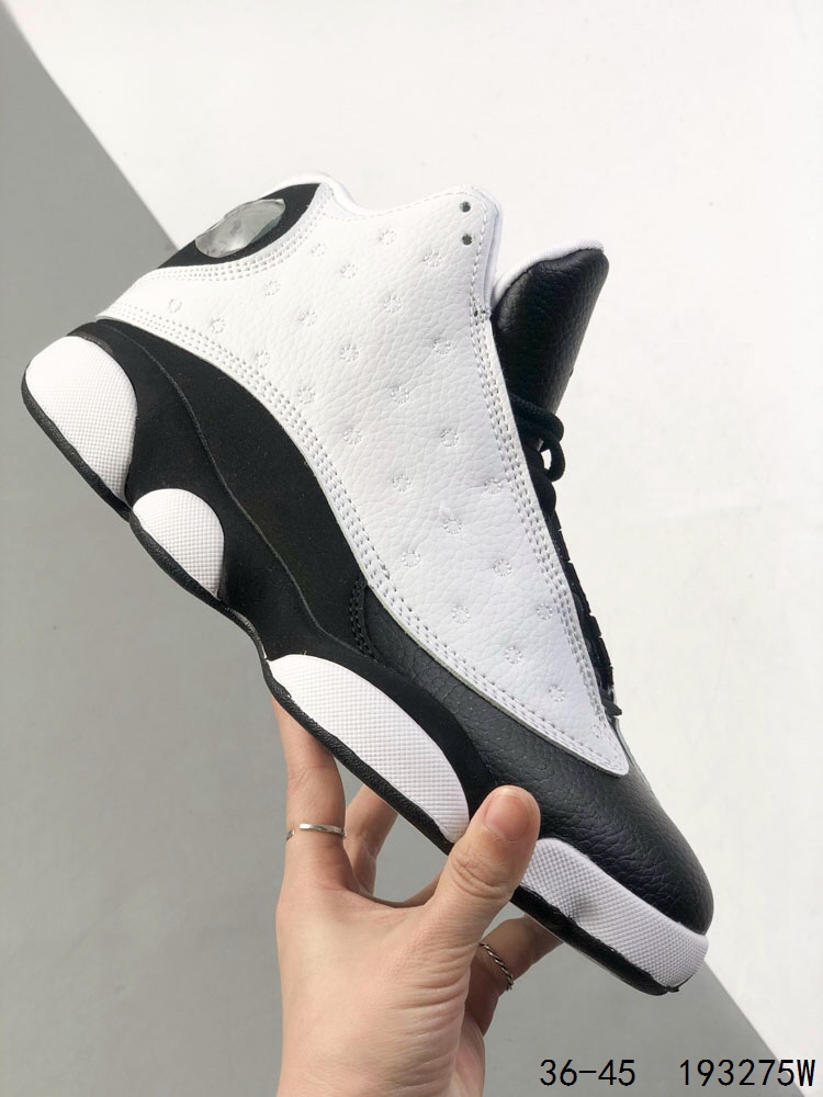 Air Jordan 13 Retro Basketball Shoes, Black and White, Mid-High Top 5 i1746764752 6957 3