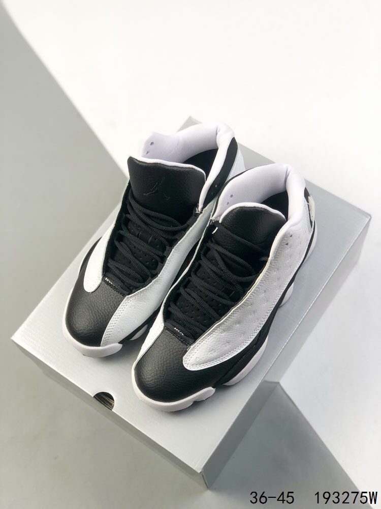 Air Jordan 13 Retro Basketball Shoes, Black and White, Mid-High Top 3 i1746764752 7087 1