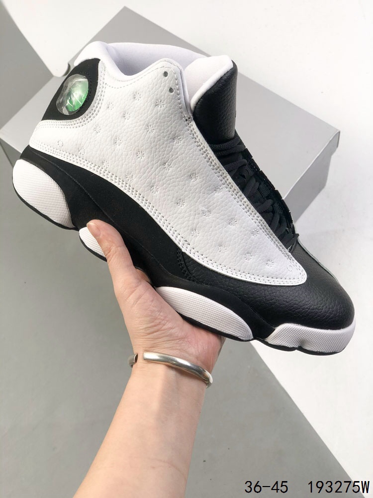 Air Jordan 13 Retro Basketball Shoes, Black and White, Mid-High Top 2 i1746764752 994 0