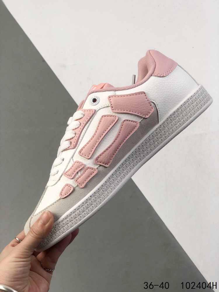 Amiri Skel Top Low Sneakers Bone Shoes Casual Breathable Unisex - Pink/White 4 i1746765372 2403 2