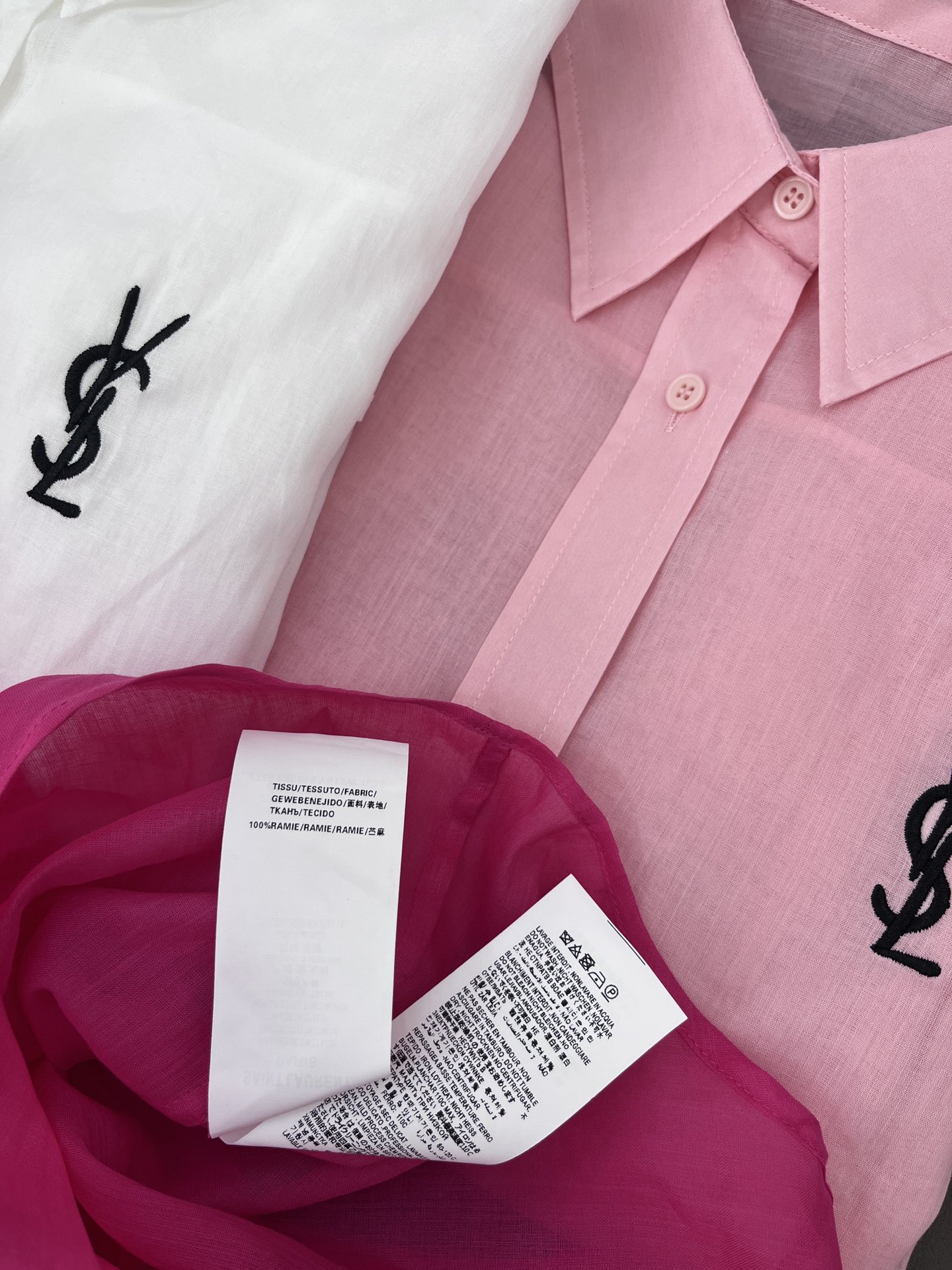 Yves Saint Laurent Linen Button-Down Shirt | Lightweight Summer Style 8 i1746773460 430 7