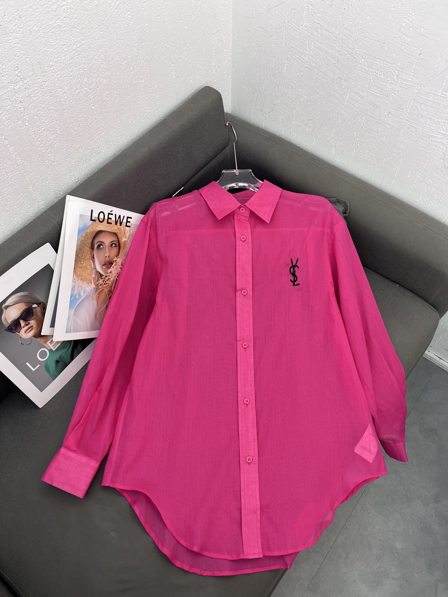 Yves Saint Laurent Linen Button-Down Shirt | Lightweight Summer Style 3 i1746773460 6133 2