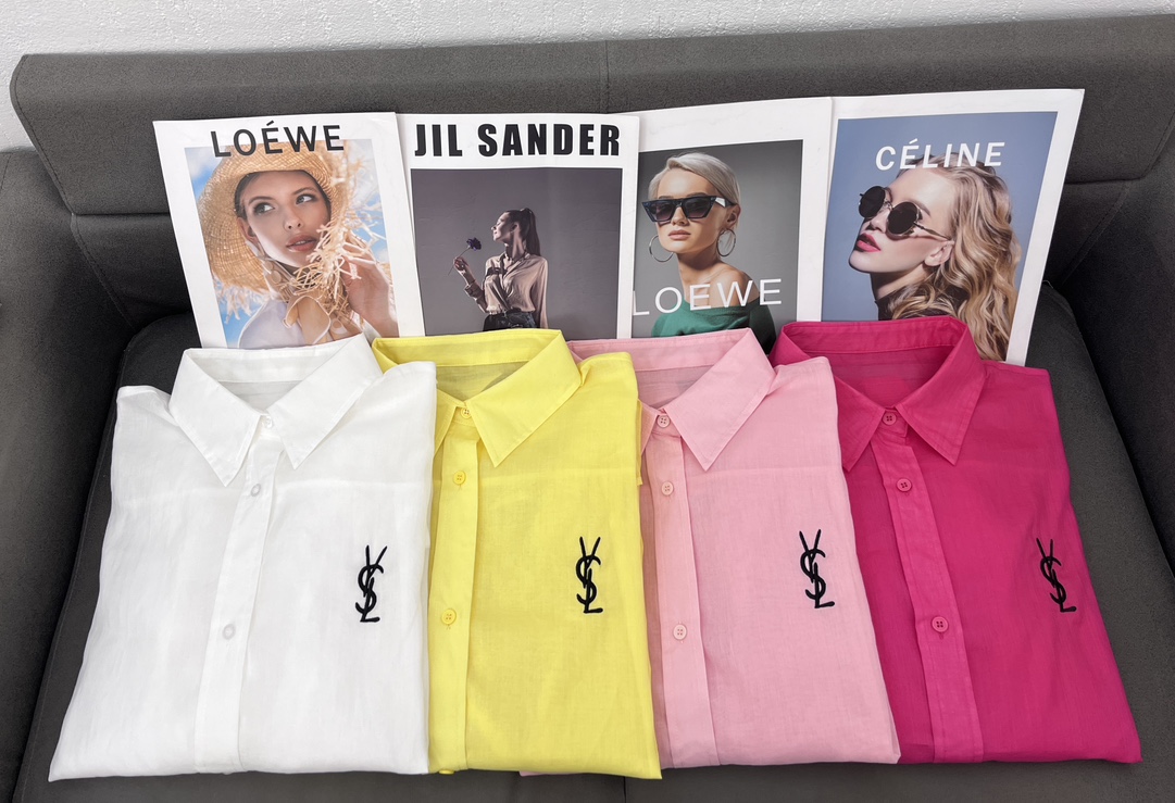 Yves Saint Laurent Linen Button-Down Shirt | Lightweight Summer Style 1 i1746773460 9990 0